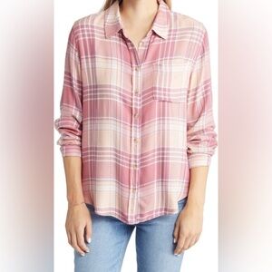 Lucky Brand Cloud Plaid Shirt‎ NWOT
